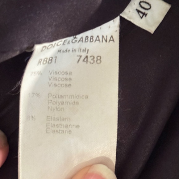 Dolce & Gabbana Vintage Black Jacket Size 40 - Picture 7 of 7